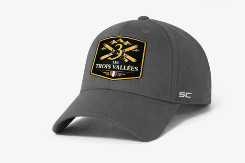 Les Trois Vallées – Alpine Prestige Cap Charcoal – Limited Edition